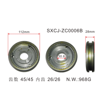 Synchronisierungsring für Auto-Teile-Übertragung für ISUzu für OEM 8-97367-022-0