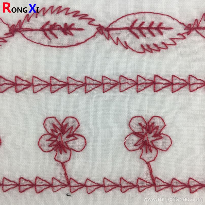 New Design Cotton Border Embroidery Fabric