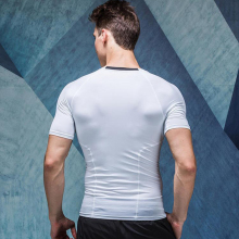 Short Sleeve Athletic Compression Tops Dry Workout Shirt