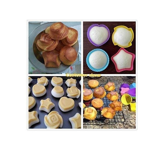 Moldes de cupcake de silicona reutilizables