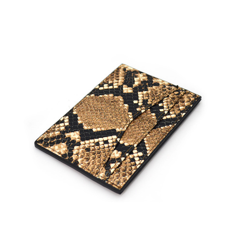 Fashion Python Snakeskin Business Name Credit Card Holder