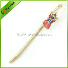 Chinese Opera style brass book mark
