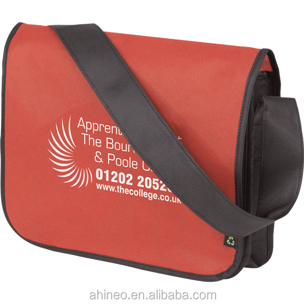Custom Cheap Promotional Eco-friendly Conference Logo Printed Business Messenger Dispatch Crossbody Bag With Shoulder Strap