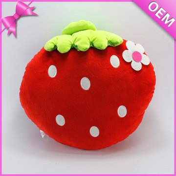 Custom made fruit shaped cushion,plush strawberry fruit cushion,plush fruit cushion