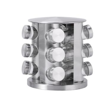 Kitchen Spice Shelves with Kitchen Jars