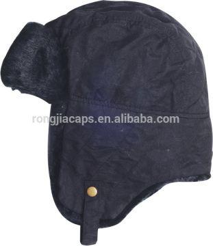 BLACK Warm Fake fur winter hats