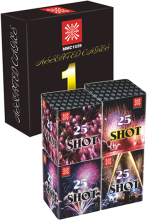 25shots 30mm Assorted Top Cakes Box Fireworks