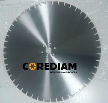 Laser welded diamond reinforced concrete wall saw blade