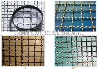 stainless steel crimped wire mesh/precrimped wire screen/crimped sieve screen