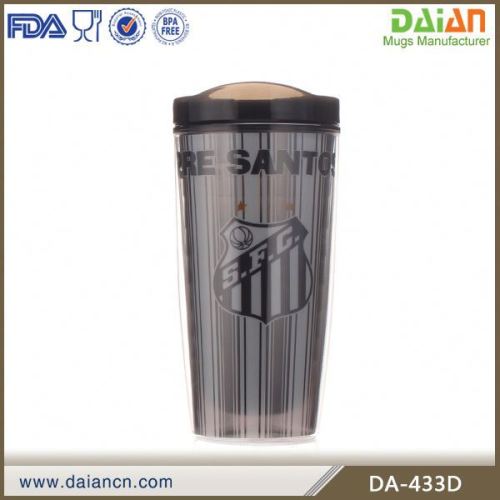 Hot Sale plastic tumbler cup with straw and lid