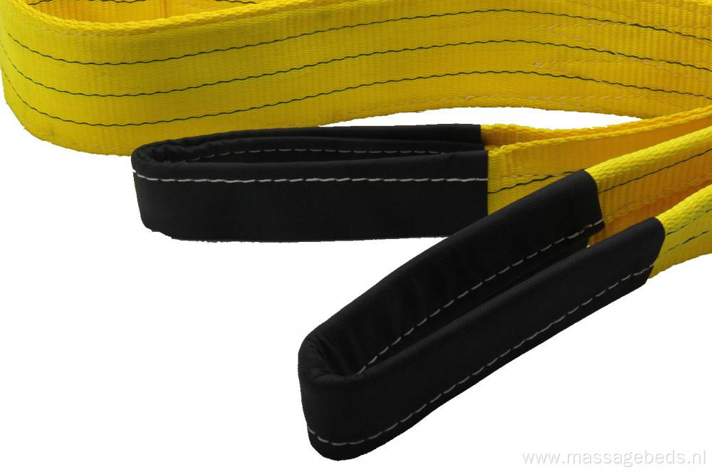 Yellow Color 3T Breaking Strength Polyester Lifting Eye Sling