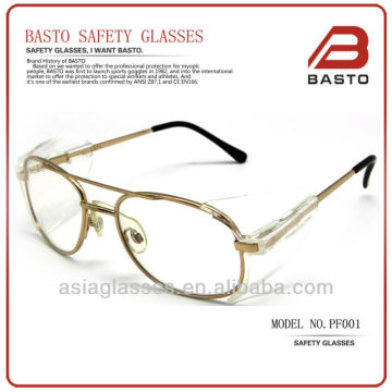 Metal frame safety glasses ansi z87