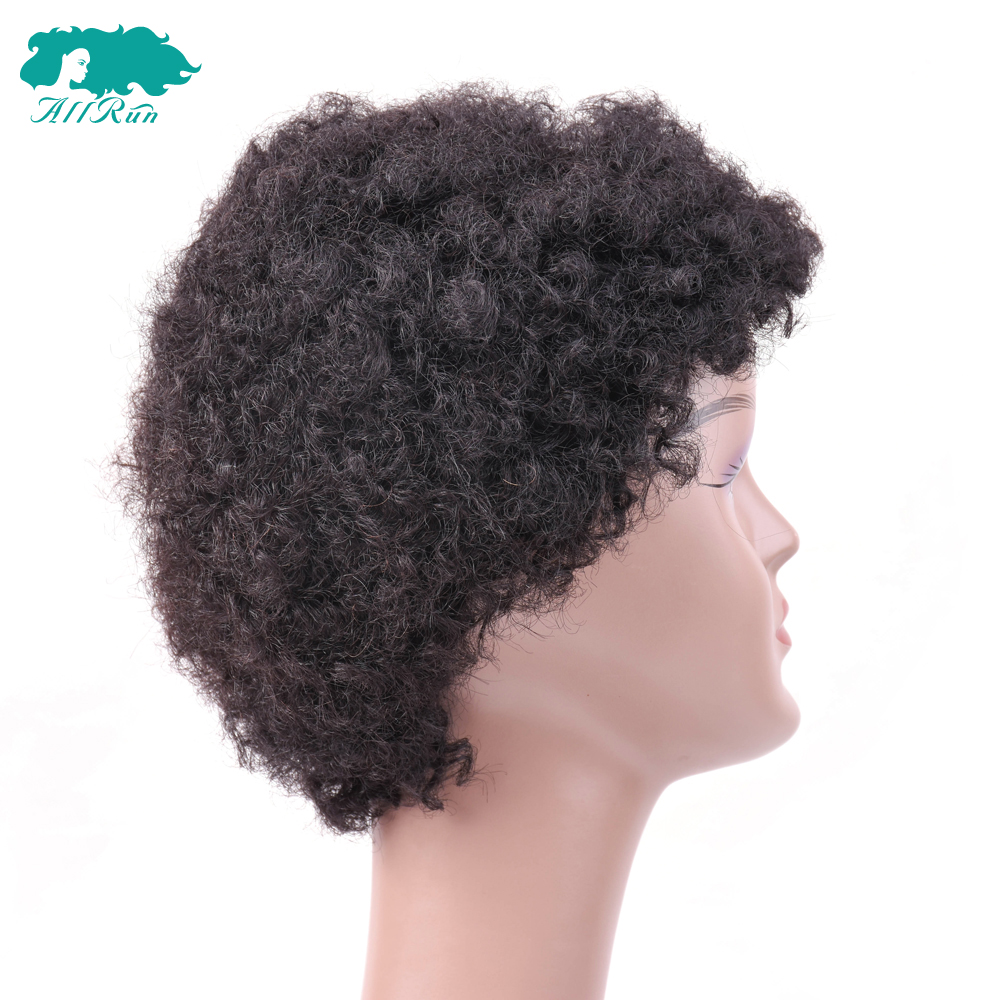 allrun short hair lace wig, human hair short wig