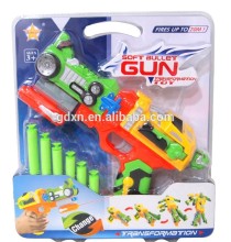 2015 Transformation gun with soft bullet gun for kids