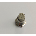Interruttore a pulsante in metallo con LED da 16 mm certificato CUL