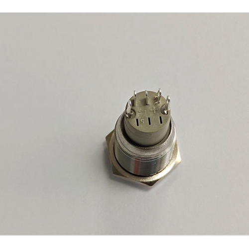 Interruttore a pulsante in metallo LED UL da 16 mm