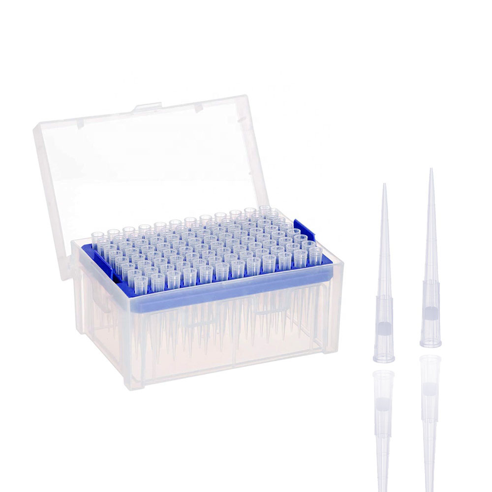 laboratory disposable sterile universal micro filter pipette tips 10ul 200ul 1000ul long with rack box