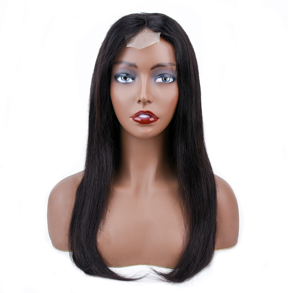 New Style 2*4 Lace Closure Wig 10A Nature Color Straight Cheap Comfortabl Brazilian Hair Wigs Wholesale In Stock,100% Human Hair