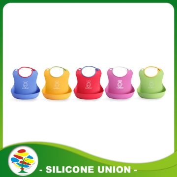 Hot Sale Cartoon Silicone Aprons/Baby Bibs