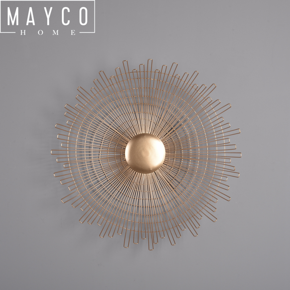 Mayco Sun Craft Design Metal Sunburst Wall Decor for Nature Home Art Decoration