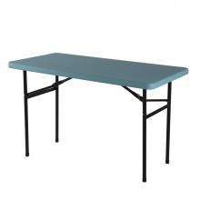 Adjustable height plastic table