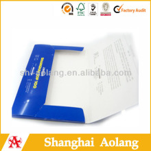 blue printed offset printing invitation card