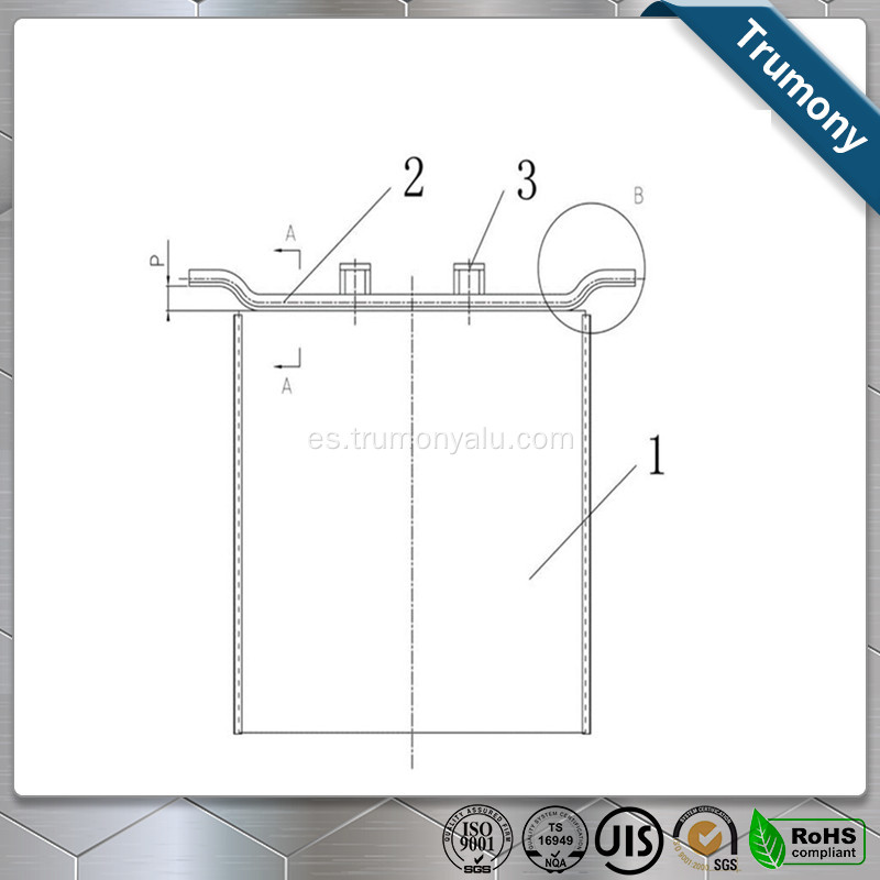 1070 H18 Cátodos en chapa de aluminio electrolizado de zinc