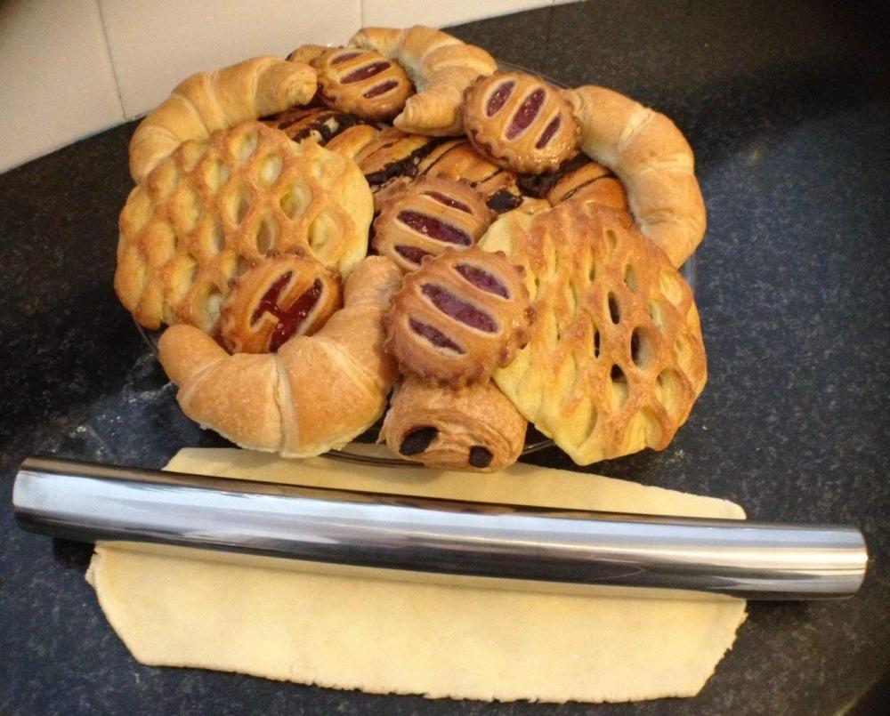 Rouleau à pâtisserie en acier inoxydable pour biscuits de cuisson
