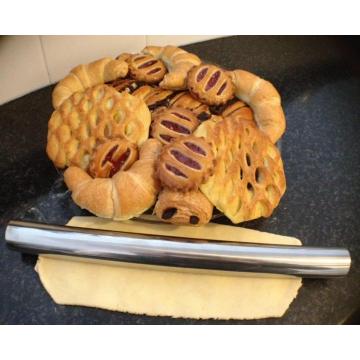 Rouleau à pâtisserie en acier inoxydable pour biscuits de cuisson