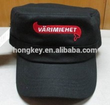 black army hat with embroidery logo
