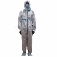 Protective Elastic Hood Wrist Disposable Waterproof Coverall