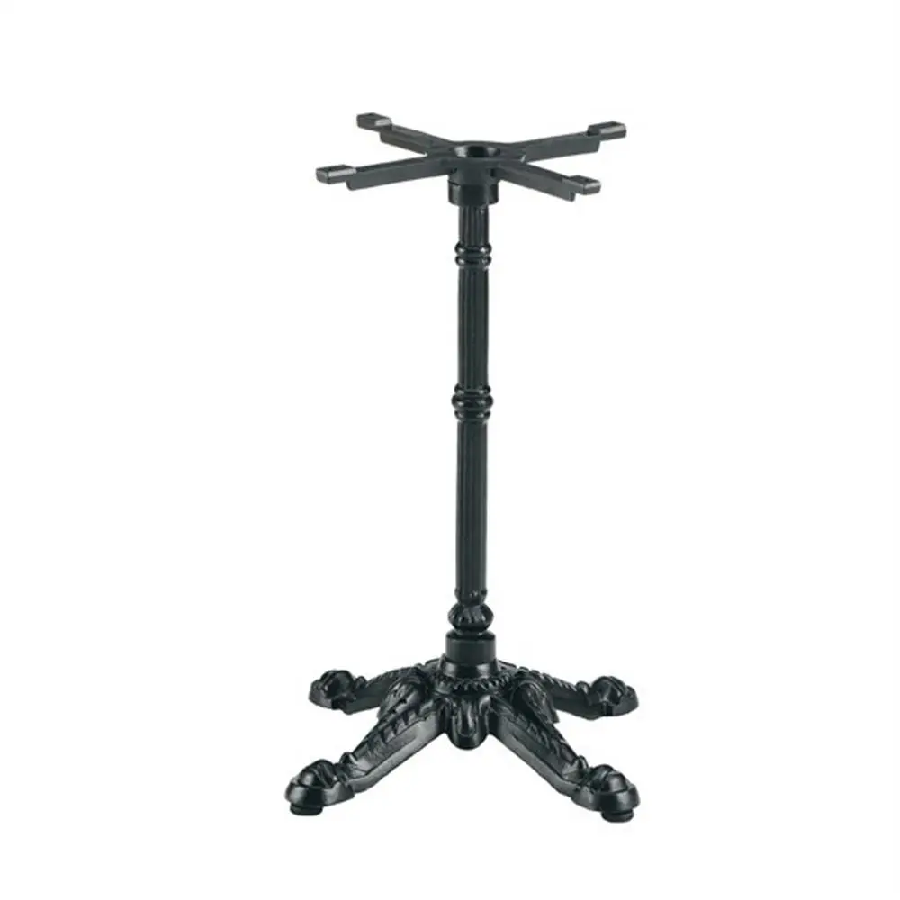 Black Color Indoor Coffee Shop Cast Iron Legs Outdoor Steel Table Base