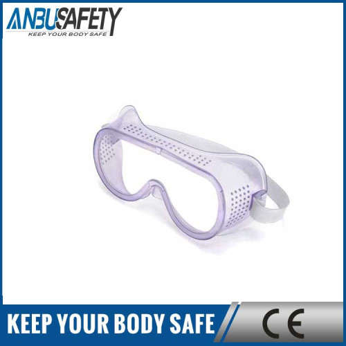 adjustabe leg clear lens pvc safety goggles