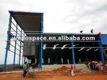 Steel structure and civil work warehouse