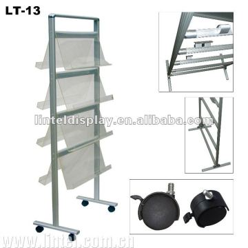 aluminum portable literature stand