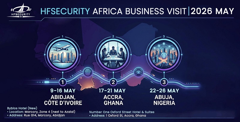 HFSecurity Memulakan Pameran Afrika di ID4Africa 2026, Melancarkan Lawatan Perniagaan Mendalam ke Pasaran Afrika HFSecurity Embarks on Africa Showcase at ID4Africa 2026, Launching In-Depth Business Visit to the African Market