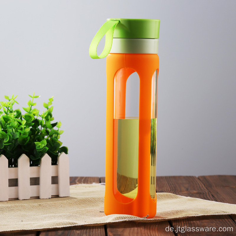 Outdoor Sports tragbare Wasserflasche aus Glas