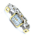 Newest Gold metal chain watch lady wristwatch