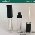 7ml Matte Black Cap Lip Gloss Container