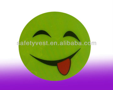 Cute Smile Face Reflective Safety Stickers