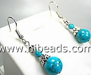 closeout turquoise earring with sterling silver hooks TQE0003