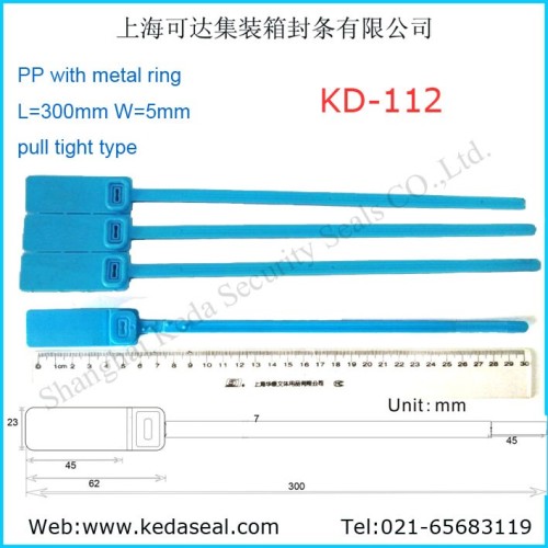 300mm plastic luggage lock KD-112 Plastic seal