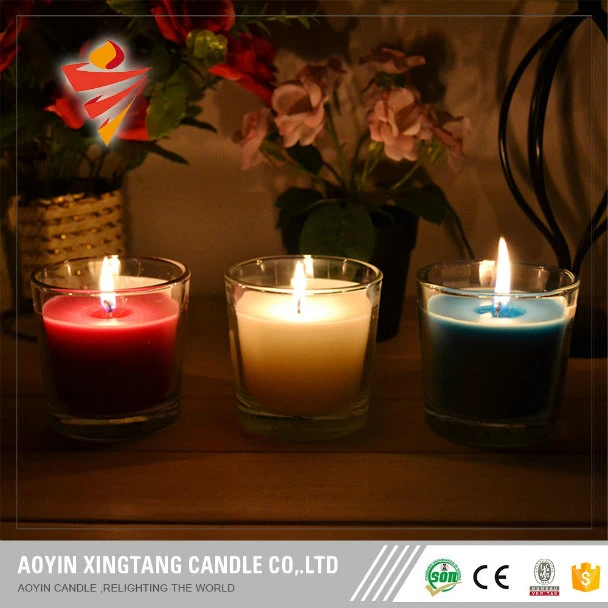 Hot Selling Paraffin Wax Glass Jar Candle