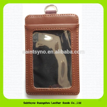 14208 Good quality leather id pass card holder