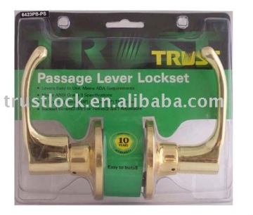 ANSI Grade 3 Tubular Privacy Lever Lockset