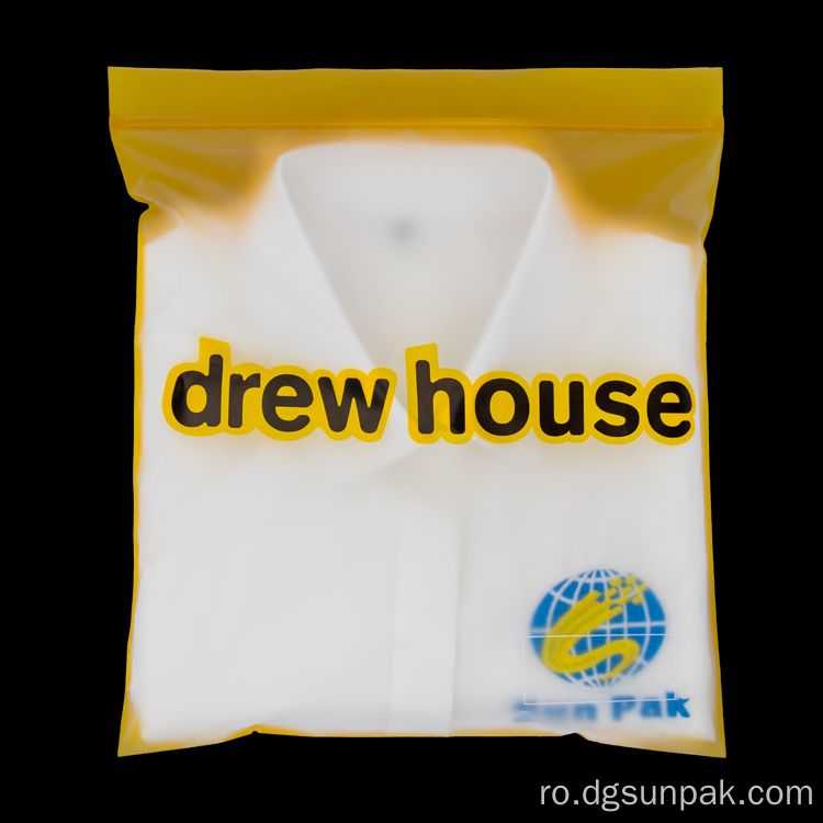 plastic mat pachet personalizat geantă de cumpărături cu fermoar