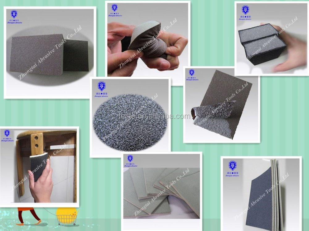 Many Sizes of Trapezoid Shape sanding blocks for wood with free sample