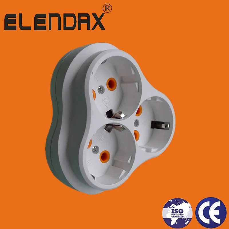 3 в 1 европейская электрическая розетка пластиковая 16А