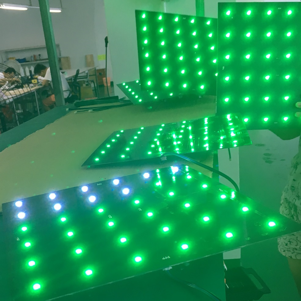 Zene Interaktív RGB LED panel videó fal