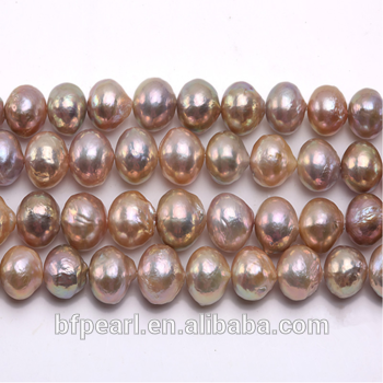 Lavender Pearl Jewelry Baroque Pearl String